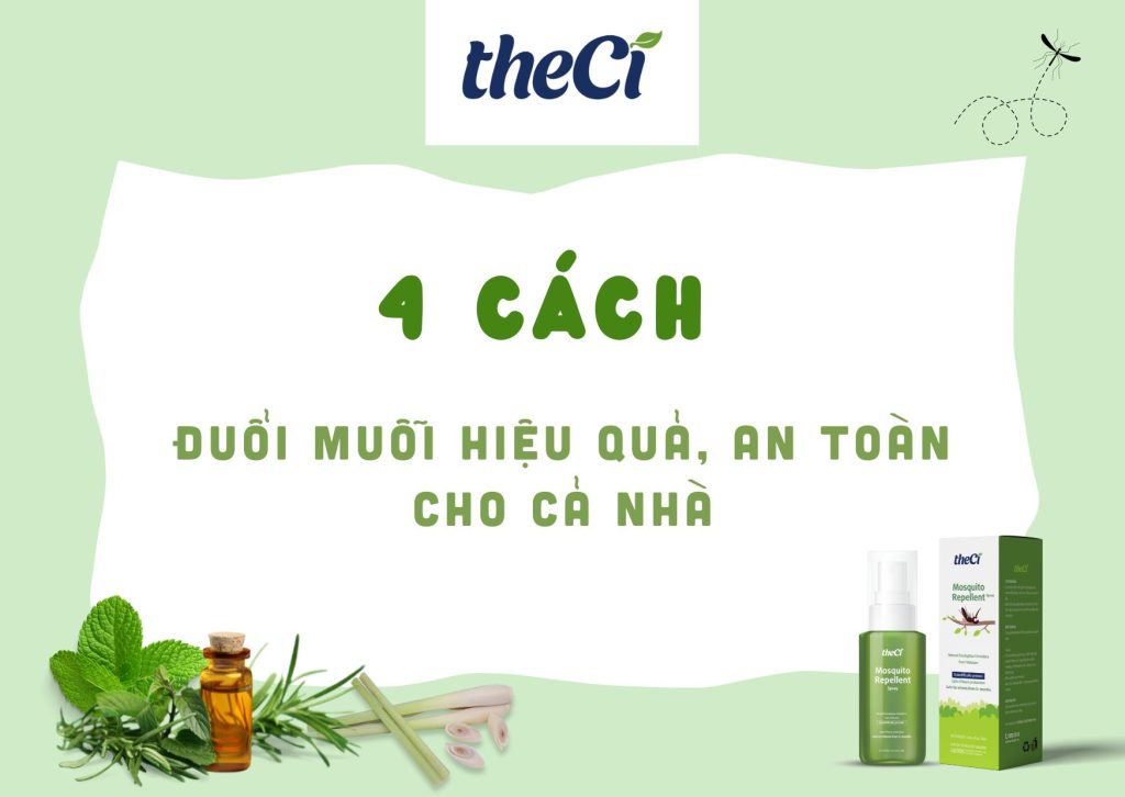 4 cách đuổi muỗi hiệu quả và an toàn cho cả gia đình