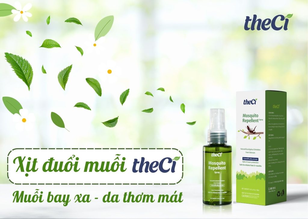 Xịt đuổi muỗi theCi - Muỗi bay xa, da thơm mát