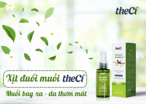 Xịt đuổi muỗi theCi - Muỗi bay xa, da thơm mát