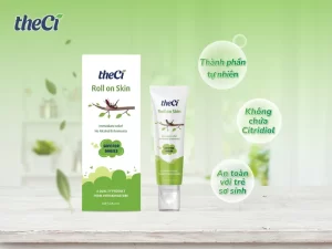 Lăn bôi vết muỗi TheCi an toàn cho làn da bé 