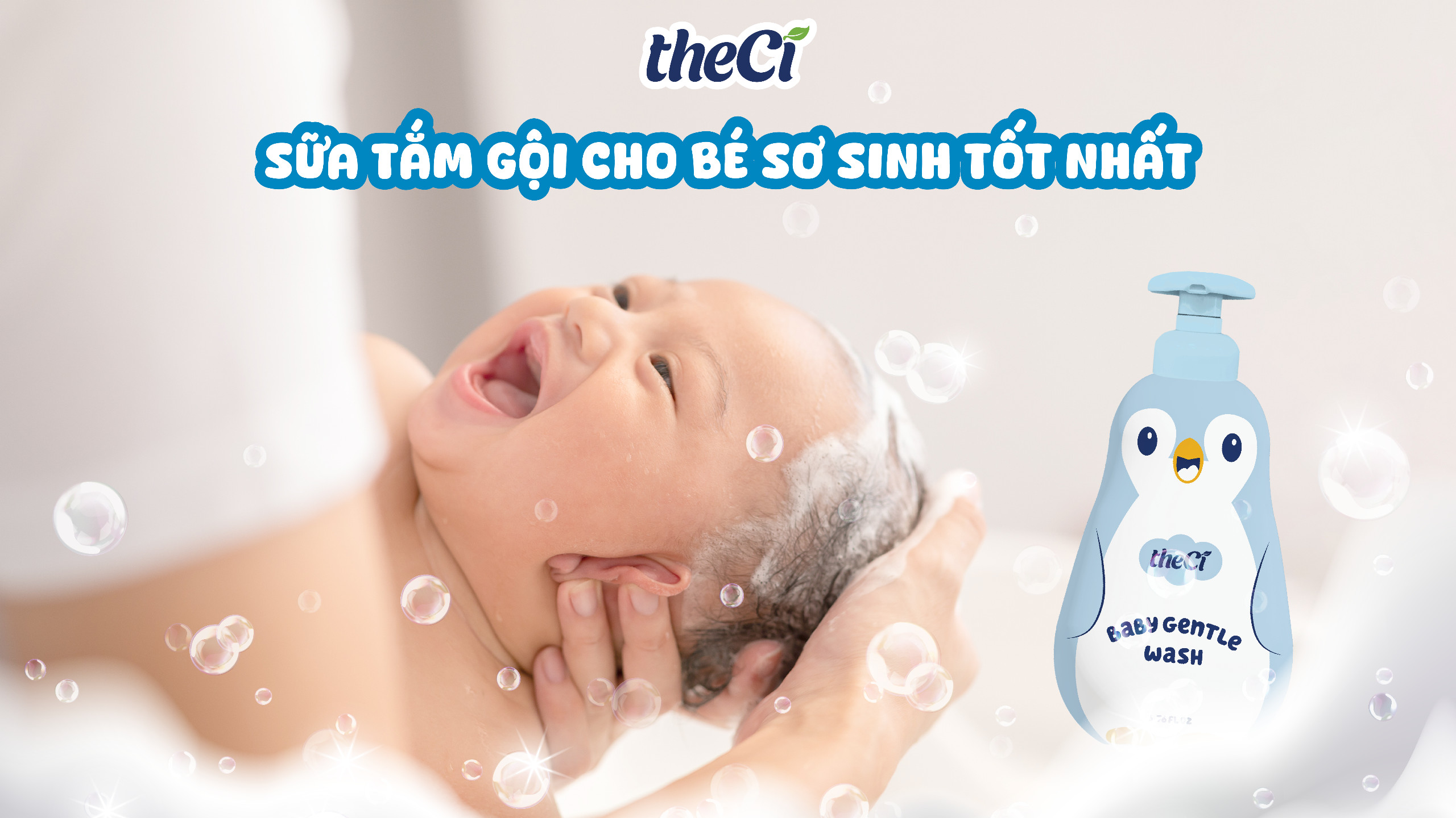 Sữa tắm gội cho bé sơ sinh theCi