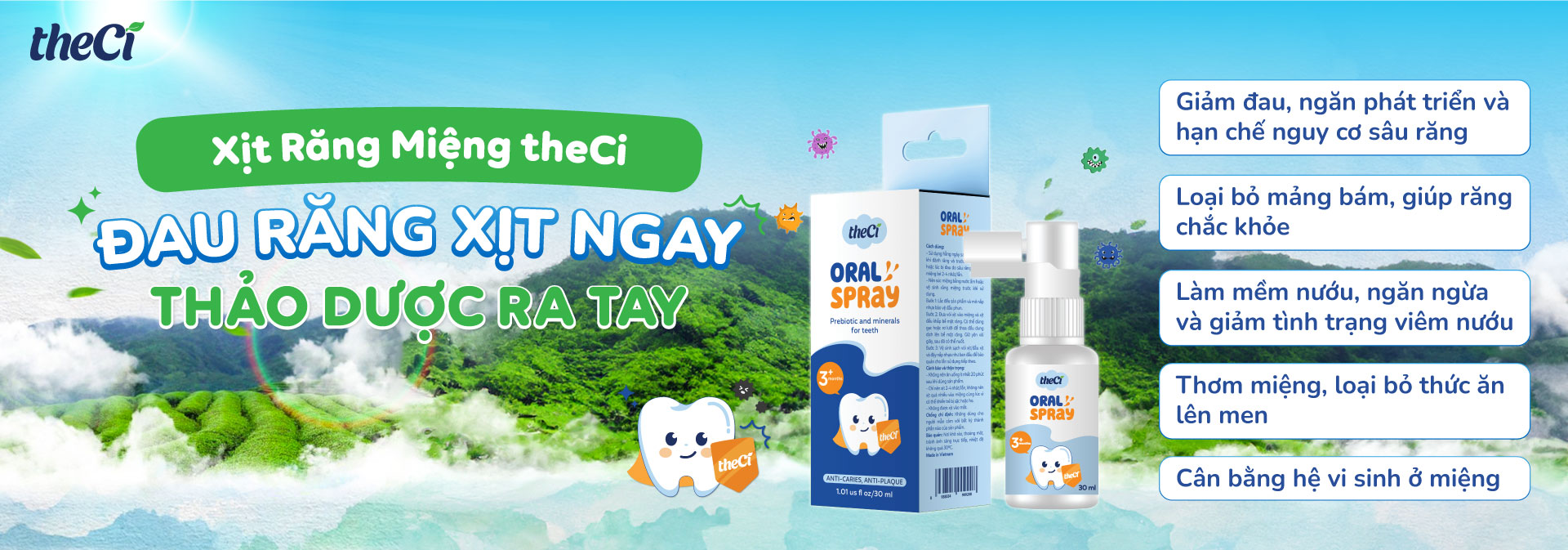 Đau răng xịt ngay thảo dược ra tay