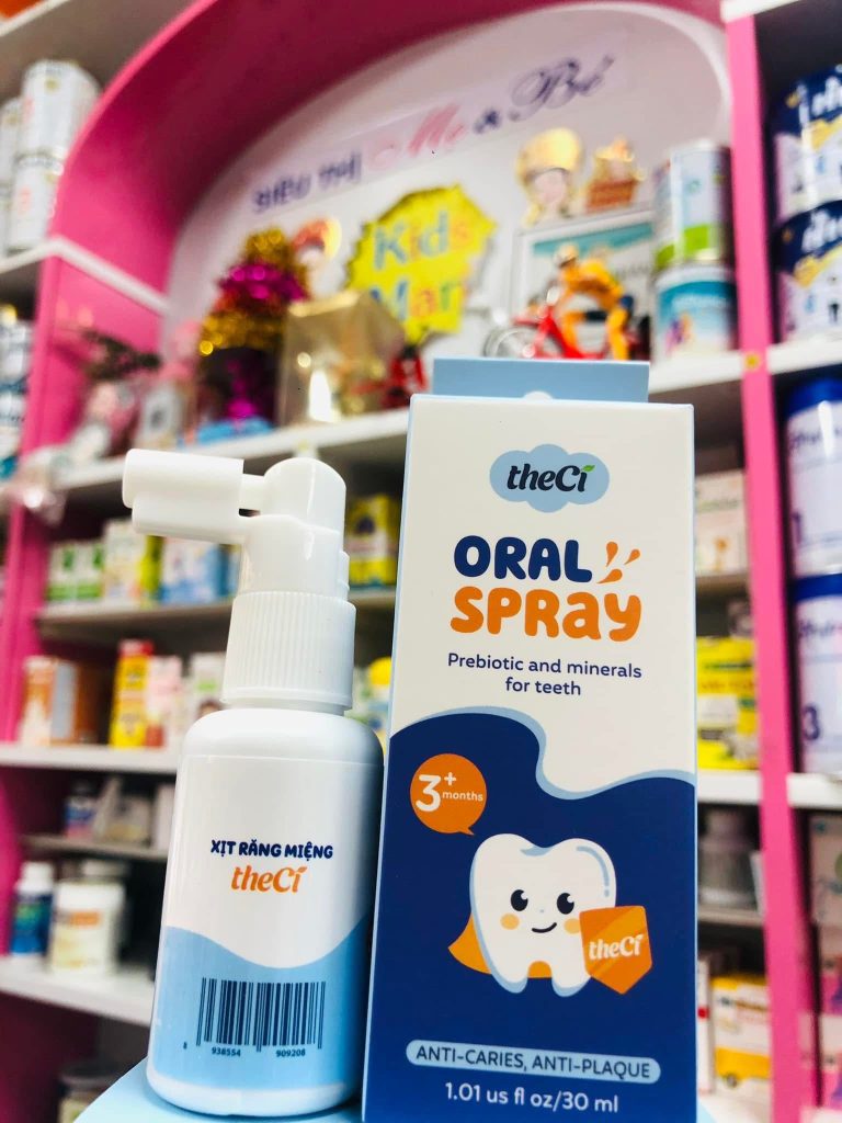 Xịt răng miệng theCi không fluoride, hỗ trợ vệ sinh răng miệng hiệu quả ở mọi giai đoạn phát triển của bé